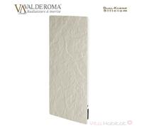 Radiateur vertical à inertie - 800W - Hauteur 1000mm - Ardoise Blanche - Connecté