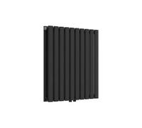 Radiateur à panneaux double Nore 800 W acier 60 x 60 cm noir [neu.haus] Noir