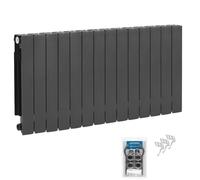 Radiateur aluminium H.57 cm horizontal ADR 500 couleur graphite Éléments 14 éléments