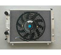 Radiateur Aluminium + VENTILATEUR Pour Lan-cia Delta HF Integrale Evolution 8V/16V/EVO 2.0L 831/835 1987-1995