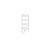 Radiateur avec Elément Chauffant Electrique 300W - 400 x 800 mm - Blanc - Connexion Latéral - Forme Courbé - Kit de Montage Mural Inclus -