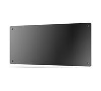 Radiateur avec panneau en verre et commande WiFi App PURLINE PANEL GLASS2000 Noir