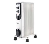 Radiateur bain d'huile 2000W - 9 éléments - 3 positions de chauffe - Thermostat - Roues