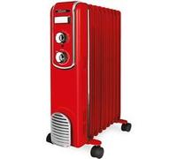 Radiateur bain d'huile 2000w rouge Scholtes schv709r