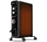Radiateur bain d'huile 2500W,11 éléments - Radiateur électrique mobile - Chauffage avec Minuterie 24 heures intégrée,3 niveaux de