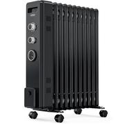 Radiateur Bain D'Huile À 11 Ailettes À Commande Thermostatique - Radiateur Électrique Pour Bureau À Domicile - Chauffage D'Appoint
