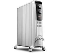 radiateur bain d'huile avec thermostat réglable 2500 W Blanc