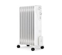 Radiateur bain d'huile électrique - 2000 Watts - OCEANIC - 3 puissances - 9 éléments - Mobile - Blanc