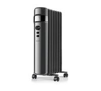 SUPRA OREA 2500 Radiateur à huile 1500 W, chauffage électrique, affichage numérique, température réglable, minuteur, jusqu'à 20 m², mode ECO, noir