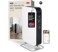 Radiateur Bain D'Huile WiFi 1500 W App 18-22 m² Silencieux Économie D'Énergie Sécurisé Design Norvégien Blanc Salon