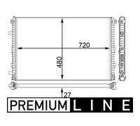 Radiateur basse température, intercooler MAHLE CIR 24 000P