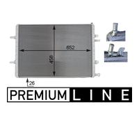 Radiateur basse température, intercooler MAHLE CIR 3 000P