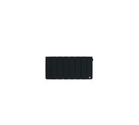Radiateur chaleur douce connecté Bilbao 4 bas 700W Gris ardoise - - 494841