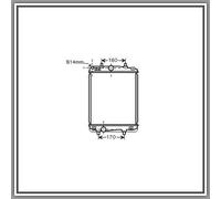Radiateur, refroidissement du moteur PRASCO CI201R004