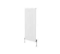 Radiateur Colonne Ovale & Robinet Thermostatique Blanc 1600 x 600mm Blanc