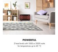 Radiateur convecteur Bornholm Curved Smart 2000 W contrôle par application minuterie