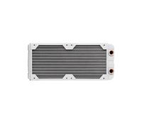 Corsair Hydro X Series, XR5 Radiateur de 240 mm (Doubles Fixations Ventilateur de 120 mm, Installation Facile, Construction en Cuivre Premium, Guides de Vis de Ventilateur Inclus) Blanc