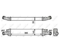 Radiateur d'air intercooler 30289 NRF pour AUDI PORSCHE