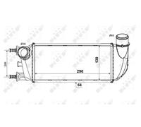 Radiateur d'air intercooler 30773 NRF pour FIAT FORD