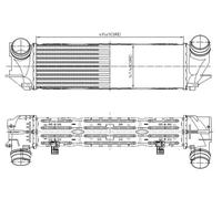 Intercooler, échangeur NRF 309065