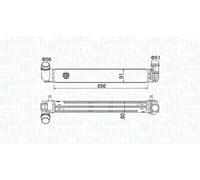Radiateur d'air intercooler 351319204730 MAGNETI MARELLI pour RENAULT MEGANE CC