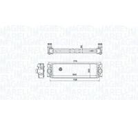 Radiateur d'air intercooler 351319205050 MAGNETI MARELLI pour VW MERCEDES-BENZ