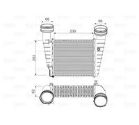 Radiateur d'air intercooler 817938 VALEO pour VW SKODA