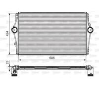 Radiateur d'air intercooler 818283 VALEO pour VOLVO S80 I S60 I V70 II