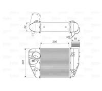 Radiateur d'air intercooler 818326 VALEO pour AUDI A6 C6 Avant A6 C6