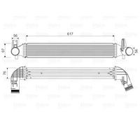 Radiateur d'air intercooler 818338 VALEO pour AUDI SEAT VW SKODA