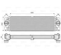 Radiateur d'air intercooler 818341 VALEO pour MERCEDES-BENZ VW