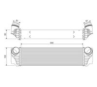 Radiateur d'air intercooler 818367 VALEO pour BMW 5 Touring 7 5 Gran Turismo 5