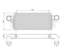 Radiateur d'air intercooler 818377 VALEO pour MERCEDES-BENZ CLASSE M CLASSE GL
