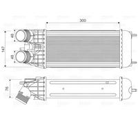Radiateur d'air intercooler 818547 VALEO pour CITROËN PEUGEOT DS OPEL