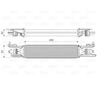 Radiateur d'air intercooler 818578 VALEO pour OPEL CORSA D