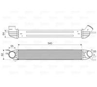 Radiateur d'air intercooler 818580 VALEO pour MINI MINI Décapotable MINI Coupé