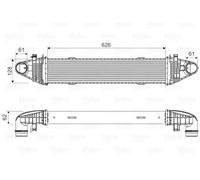 Valeo Intercooler (échangeur d'air) 818616 pour Mercedes‑Benz SLK et C‑Class (S204/W204/S212)