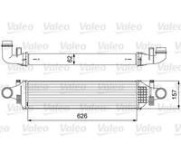 Radiateur d'air intercooler 818624 VALEO pour MERCEDES-BENZ INFINITI
