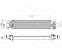 Radiateur d'air intercooler 818629 VALEO pour OPEL CHEVROLET