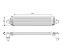 Radiateur d'air intercooler 818689 VALEO pour VOLVO S60 II V60 I V70 III