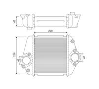 Intercooler, échangeur VALEO 822901