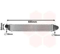 Radiateur d'air intercooler Aluminium 58004248 VAN WEZEL pour SEAT VW
