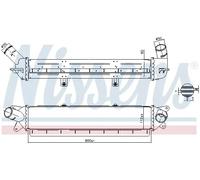 Nissens Radiateur d'air intercooler 961242 Aluminium pour Hyundai Kona