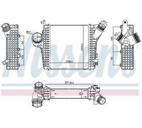 Radiateur d'air intercooler Aluminium 961305 NISSENS pour AUDI VW