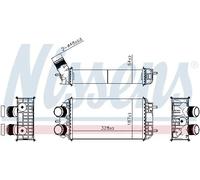 Radiateur d'air intercooler Aluminium 961318 NISSENS