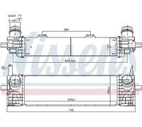 Radiateur d'air intercooler Aluminium 961338 NISSENS pour BMW X3 X4