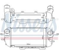 Radiateur d'air intercooler Aluminium 961497 NISSENS pour HYUNDAI KIA
