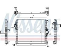 Radiateur d'air intercooler Aluminium 961532 NISSENS pour ALFA ROMEO GIULIA