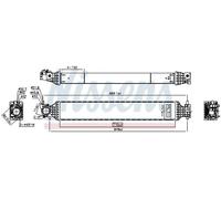 Radiateur d'air intercooler Aluminium 961542 NISSENS pour HONDA CR-V V