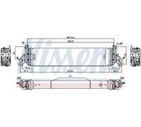 Radiateur d'air intercooler Aluminium 961545 NISSENS pour MAZDA
